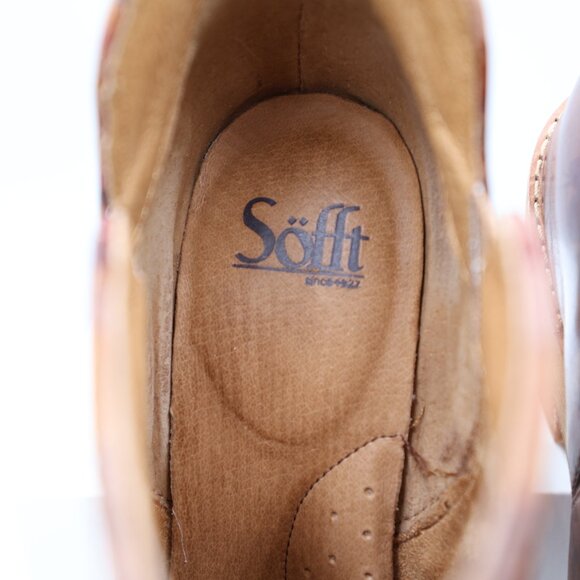 Sofft Sacora Leather Ankle Boots Booties Blush Floral Women’s Size 9.5 M Autumn - Picture 8 of 10